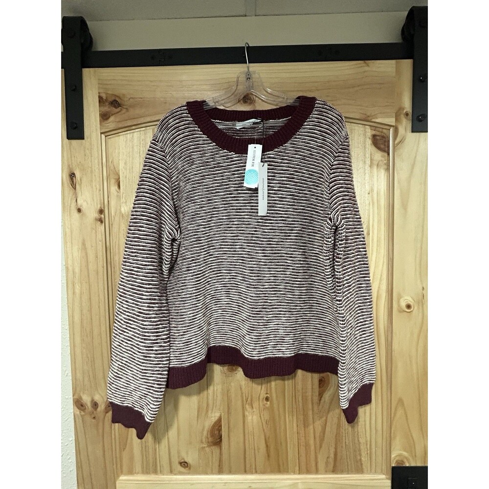 Stitch Fix Cazzie Sweater NWT Red & White Stripes Size 2XL Pullover